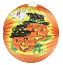 Lampion Halloween - veselé dýně - pumpkin - 25 cm - Klobouky, helmy, čepice