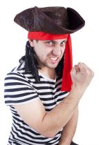 Klobouk pirát s vlasy dospělý - Jack Sparrow - Balónky