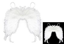 Křídla andělská s peřím - rozpětí 45 cm - dětská - vánoce - ANGEL WINGS - Balónky