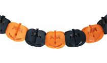 Girlanda Halloween dýně - pumpkin - 400 cm - Čelenky, věnce, spony, šperky