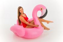 Nafukovací lehátko Plameňák -  Flamingo - růžový  140 x 130  x 120 cm - Nafukovací doplňky