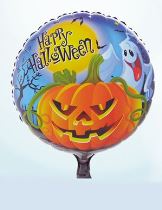 Balón foliový Happy Halloween 45 cm - Paruky dospělí