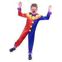 Dětský kostým klaun vel. S - unisex - Karnevalové doplňky