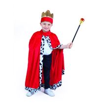 Dětský kostým král - královský plášť - Karnevalové doplňky