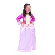 Dětský kostým princezna růžová sametová vel.M - Tématické