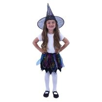 Kostým čarodějnice - Halloween - vel. 3-10 let - Čelenky, věnce, spony, šperky