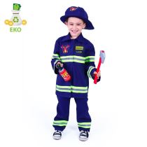 Dětský kostým hasič s českým potiskem vel.(M) EKO - Klobouky, helmy, čepice