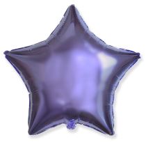 Balón foliový 45 cm  Hvězda LILA - Oslavy