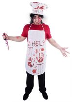 Kostým Krvavý kuchař 2 ks dospělý - Karnevalové doplňky