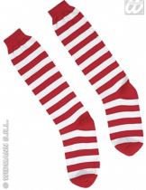 Ponožky Klaun XL modré/červené - Nosy, uši, zuby, řasy