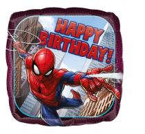 Balón foliový Spiderman - narozeniny - Happy Birthday - 43 cm - Narozeniny