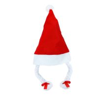 Čepice vánoční s copy - Santa claus - vánoce - Karnevalové kostýmy pro dospělé