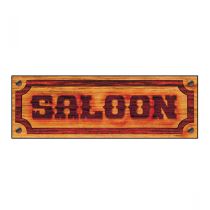 Dekorace Saloon - western - 78x26 cm - Indiánská-kovbojská párty