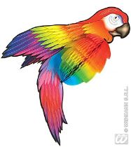 Papoušek dekorace 76cm - Nafukovací doplňky