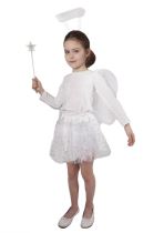 Sukně TUTU anděl s křídly a příslušenstvím - 4 ks - Vánoce - Paruky dospělí