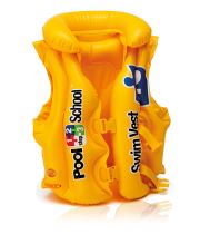 Nafukovací vesta plavecká - plovací - 50 x 47 cm - žlutá - vel. (3-6 let) - Léto, voda, pláž