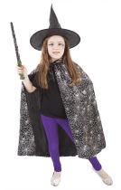 Karnevalový kostým - plášť - čarodějnice - čaroděj s kloboukem / Halloween - Masky, škrabošky