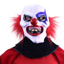 Maska klaun - Halloween - Nosy, uši, zuby, řasy