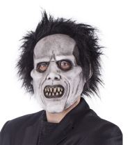 Maska zombie s vlasy -  Halloween - Karnevalové doplňky