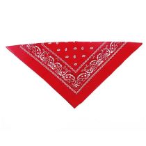 šátek kovbojský - Western - červený - 53x53 cm - Oslavy