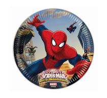 Papírový talíř "Ultimate SPIDERMAN", 20 cm, 8 ks - Spiderman - licence