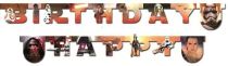 Girlanda Star Wars -  Hvězdné války - HAPPY Birthday - narozeniny - 210 cm - Dekorace