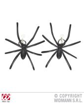 Náušnice pavouci černí - čarodějnice - Halloween - 2 ks - Párty program