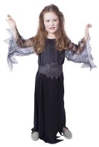 Kostým čarodějnice černá vel. M / HALLOWEEN - Karnevalové kostýmy pro děti