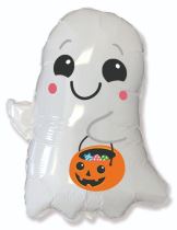 Foliový balónek DUCH s dýní - pumpkin - Halloween - Ghost  - 90 cm - Oslavy