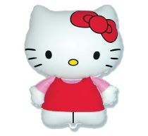 Balón foliový 35 cm  Hello Kitty (NELZE PLNIT HELIEM) - Fóliové