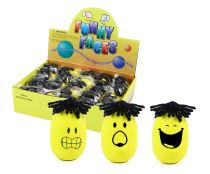 míček antistrestový s vlasy menší - Gumové hračky