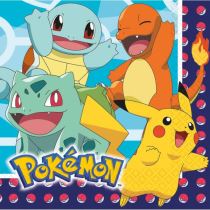 Papírové ubrousky Pokémon - 33 x 33 cm - 16 ks - Párty program