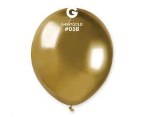 Balónek chromovaný  MINI - 13 cm - lesklý zlatý - 1ks - Silvestrovská párty