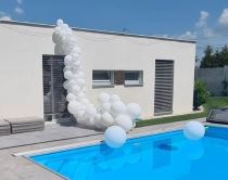 Balonková dekorace - hrozen - pěna z balonků - Pronájem příslušenství - dekorací