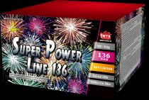 Ohňostroj - BATERIE VÝMETNIC SUPER POWER LINE 136 RAN 2/1 - multikalibr - Svatby