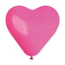 Balón SRDCE růžové 25 cm - 1 ks - Valentýn / Svatba - Oslavy