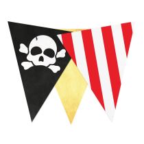 Girlanda pirátská - vlajka - 150 cm - Pirátská párty