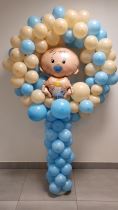 Balonková dekorace - chrastítko - miminko - Balónky