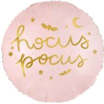 Foliový balónek Hocus pocus - růžový - Halloween - Čarodějnice - 45 cm - Papírové
