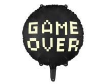 Balón foliový s nápisem GAME OVER - Game - Rozlučka se svobodou - 45 cm - Papírové