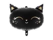 Balón foliový - kočička - kočka - černá - 48 cm - Dětská narozeninová párty