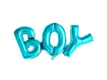 Balón foliový Boy - chlapeček - 67x29cm, MODRÝ  (NELZE PLNIT HELIEM) - Fóliové