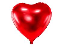 Foliový balón srdce červené - Svatba - Valentýn - 45 cm - Oslavy
