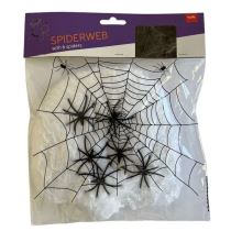Pavučina bíla 20g + 6 pavouků - Halloween - Zbraně, brnění
