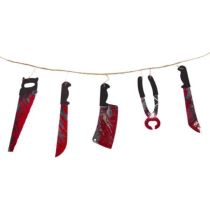 Girlanda - krvavé nářadí 180 cm - Halloween - Karnevalové doplňky