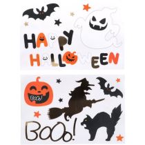 Nálepky - samolepky Happy Halloween BoOo! - 18 ks - Masky, škrabošky