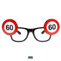 Párty brýle narozeniny dopravní značka - 60 let - Papírové
