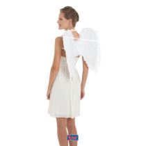 Bílá andělská křídla rozpětí křídel 50x50 cm - vánoce - ANGEL WINGS - Karnevalové kostýmy pro děti