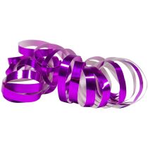 SERPENTÝNY METALICKÉ fialové/purpurové - 400 cm - 2 kusy - Dekorace