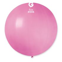 Balón latex 80 cm - světle růžový 1 ks - Konfety